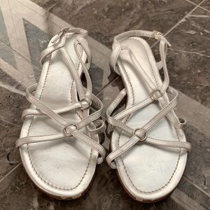 Silver sandals